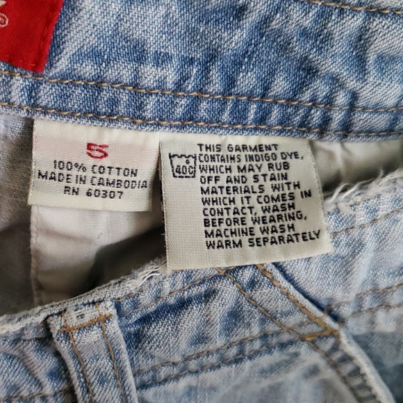 Denim micro mini skirt light-wash Y2K low rise - Picture 10 of 11